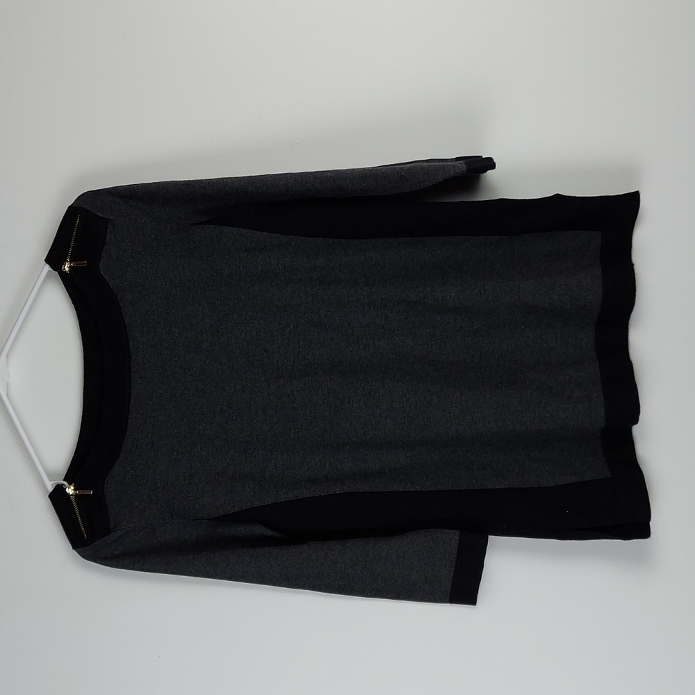 Cable and Gauge Black and Gray Sweater